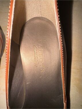 Talbots Brown and Tan Leather Loafer Slip-On